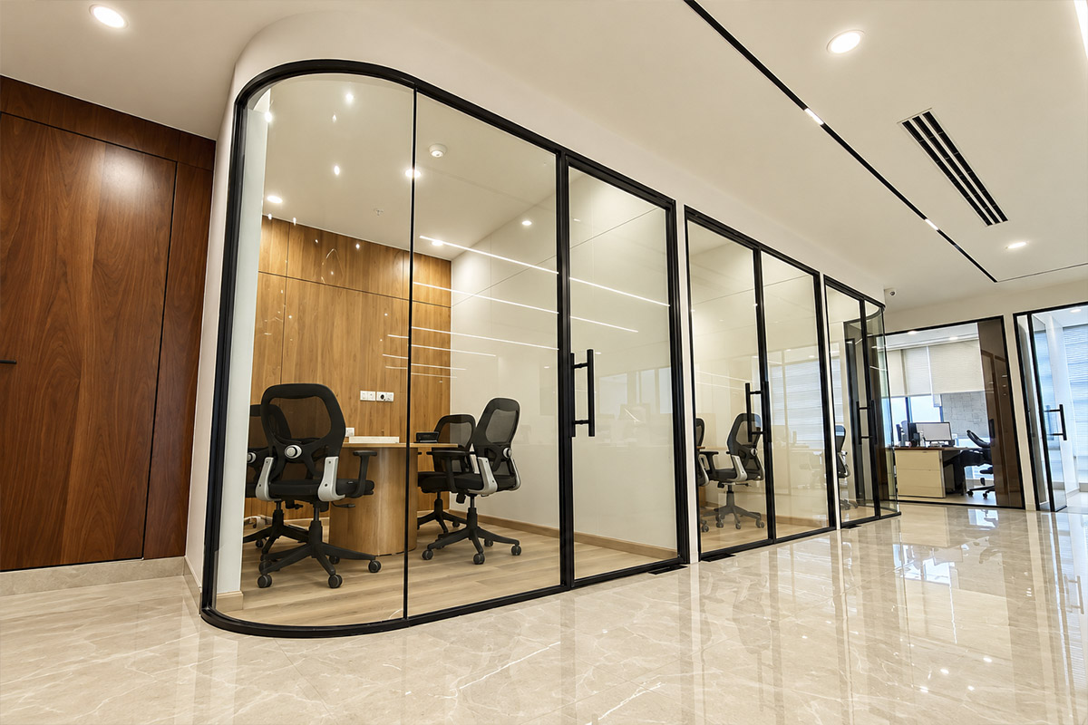 Elegant room with modern DOORs